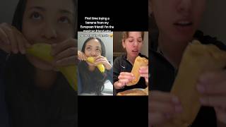 FIRST time eating a BANANA🍌😱duet firsttime funny blowup trending mexican tamales banana fyp [upl. by Louanne]