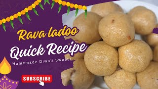 DIWALI SPECIAL SWEET 🎇🧨🎉പെട്ടെന്നു ഒരു റവ ലഡ്ഡു  RAVA LADOO QUICK RECIPE IN MALAYALAM [upl. by Nryhtak329]