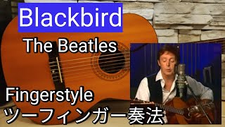 Blackbird The Beatles ポールのツーフィンガー奏法で弾いてみた！つもり？ [upl. by Aekim]