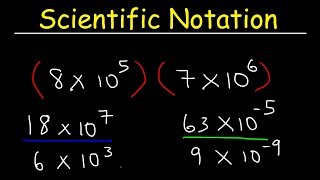 Scientific Notation  Multiplication and Division [upl. by Meyers911]