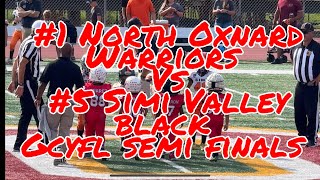 1 North Oxnard mighty mites vs 5 Simi Valley Black  GCYFL Semi finals 102624 [upl. by Naleek956]