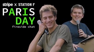 Arthur Mensch Mistral AI and John Collison Stripe fireside chat  Stripe AI Day—Paris [upl. by Corinne502]