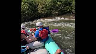 Moon Chute Rapid on the Ocoee River rafting guide [upl. by Dwayne]