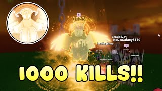 1000 KILLS KILLSTREAK SHOWCASE  Slap Battles [upl. by Koppel830]