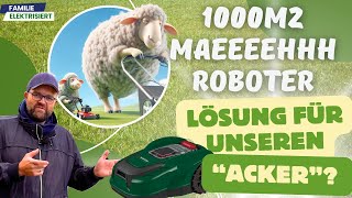 Parkside 1000m2 MähRoboter  Der Richtige für unseren quotAckerquot [upl. by Aime]