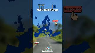 Map of NATO in Europe mappermappingwanzmappershorts [upl. by Ecirahs998]