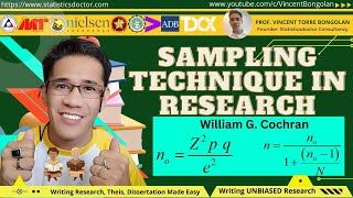 Pagcompute ng Sample Size or Respondents sa Research Thesis or Dissertation STATISCIAN ADVISE [upl. by Velvet]