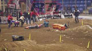 Kilbarger  Justice Crash  Johnstown PA 2022 AX  Tri State MX [upl. by Kubis]