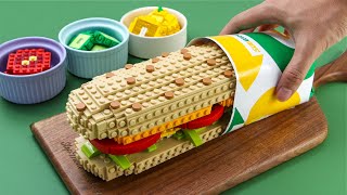 I made a LEGO Subway FOOTLONG Sandwich [upl. by Viviene465]