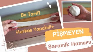 Pişmeyen Seramik Hamuru Nasıl Yapılır 🤔 [upl. by Anaxor]