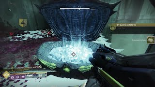 Locate a Cryptoglyph rune in the Alluring Curtain  Deepsight cache  Destiny 2 [upl. by Sabanrab]