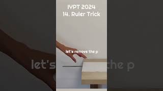 14 Ruler Trick IYPT 2024 [upl. by Sibie]