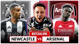 Newcastle 10 Arsenal  Premier League  Watchalong W Troopz [upl. by Sorazal]