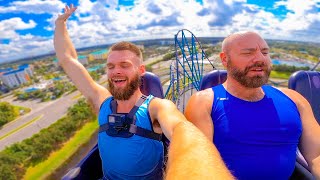 Riding INSANE Roller Coasters at SeaWorld Orlando Full Day Experience [upl. by Baptista261]