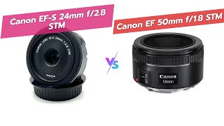 Canon Lenses Showdown 24mm vs 50mm 📷✨ [upl. by Damaris862]