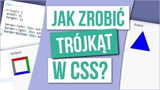 Trójkąt w samym CSS [upl. by Valaree]