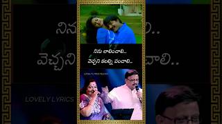 Nee Kosam  Naa Oopirilo  Preyasi Raave Songs lovelylyricstelugu spb kschithra mmsrilekha [upl. by Olag]