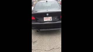 BMW 545i straight piped accelerationcold startrevs [upl. by Krid]