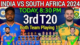 India vs South Africa 3rd T20 2024  India vs South Africa 3rd T20 Playing 11  Ind vs Sa Playing 11 [upl. by Anelagna]