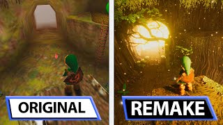 Zelda Ocarina Of Time  Original vs Remake  An Unreal Engine Project by CryZENx [upl. by Pickett120]