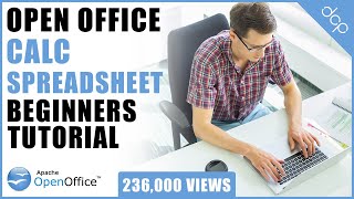 Open Office 4 Calc Spreadsheet Beginners Tutorial [upl. by Demetria]