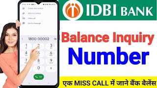 IDBI Bank Balance Enquiry Number  IDBI BANK Balance Check Number  SIKHO G [upl. by Conlen413]