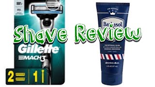 Gillette Mach 3 and Barbasol 1919 Shave Cream Review [upl. by Obola]