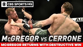 Conor McGregor TKOs Cowboy Cerrone in under a minute in return  Post Match Analysis  CBS Sports HQ [upl. by Stoneham]