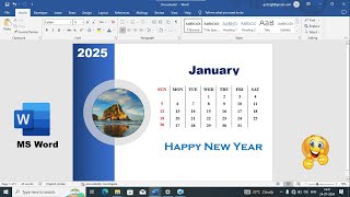 How To Make Calendar In MS Word  How To Make 2025 Calendar In MS Word  Calendar Design In MS Word [upl. by Vannie]