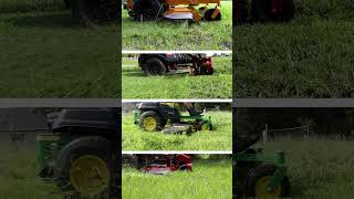 Which Mower has the best side DISCHARGE Toro vs Hustler vs John Deere [upl. by Nylram]