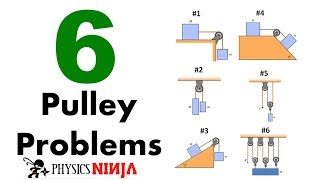 6 Pulley Problems [upl. by Mirth]