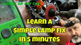 REAR LIGHT NOT WORKING REPAIR EASILY IN 5 MINUTES WITH THIS SIMPLE TIP CUSTOMER CASE STUDY [upl. by Leela]