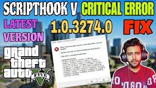 How to Fix Gta 5 Script hook V Critical Error  GTA 5 Latest Update 1032740 Error Fix  July 2024 [upl. by Durtschi]