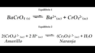 Equilibrio de solubilidad del Cromato de bario Principio de Le Châtelier [upl. by Rrats134]