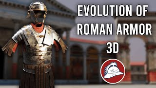 3D Evolution of Roman armor753BC486AD [upl. by Eeramit]