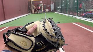 Catching With My New 44 Pro Catchers Mitt [upl. by Ahsile]