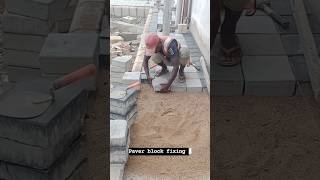 Paver block fixing on pathway creativecivilengineerconstruction interiordesign home homedecor [upl. by Arataj]