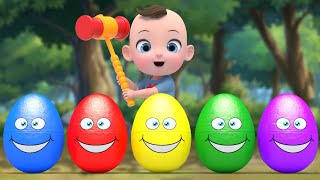 Baby 5 Color Eggs Song  Twinkle Little Star Nursery Rhymes  Baby amp Kids Songs [upl. by Lehcsreh]