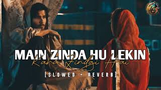 Main Zinda Hu Lekin Kaha Zindgi Hai Lofislowed  reverb Music is life [upl. by Trinity430]