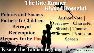 The Kite Runner by Khalid Hosseini Characters Summary Themes Notes thekiterunner khaledhosseini [upl. by Dnomaid452]