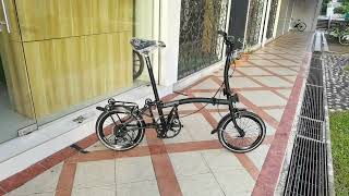 Brompton Copy with Shimano Gear Leggero Shimano Sora Dream Spec 2024 Edition Trifold by Jackbikesg [upl. by Bradeord]