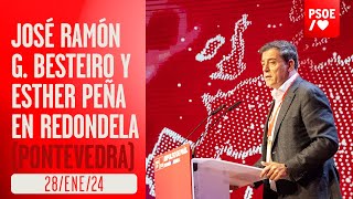 Acto de José Ramón Gómez Besteiro y Esther Peña en Redondela Pontevedra [upl. by Ahsirat]