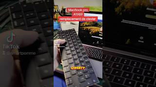 clavier QWERTY en AZERTY azerty qwerty macbookpro [upl. by Lauter117]