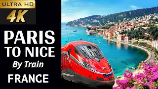 4k Paris to Nice Train First Class Tour 2024  TGV InOui  How to go to Nice from Paris [upl. by Piero]