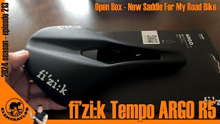 【clemtravlog 213】New saddle OPEN BOX fizik TEMPO ARGO R5 [upl. by Trudie387]