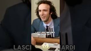 Benigni e i 100 milioni investiti 💸 short [upl. by Oz]