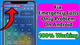 How To Fix Emergency Calls Only Problem 100 Working [upl. by Bobinette75]