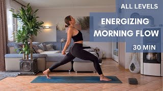 30 min ENERGIZING MORNING FLOW YOGA ︱FULL BODY︱ALL LEVELS [upl. by Elletsirhc]