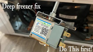 How to Fix Your Deep Freezer before replacing the relay  Try This first [upl. by Ellary]