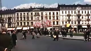 Kolorowa Warszawa  3 maja 1939 Plac Piłsudskiego [upl. by Clippard]